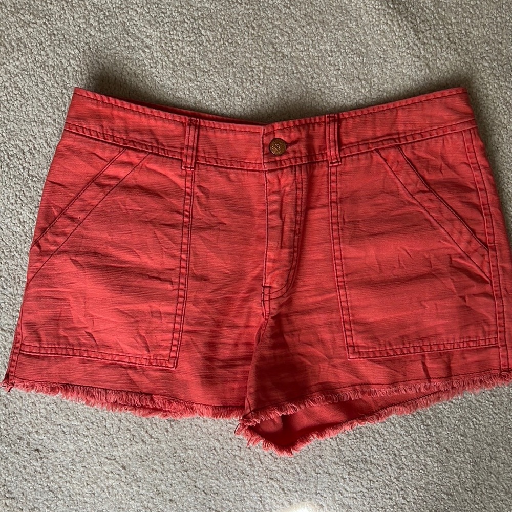 free people coral shorts